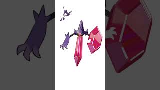 Making a fusion Pokemon with Aegislash and Sableye #pokemonart #pokemonfusion