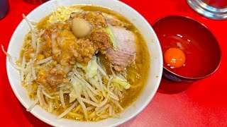 本駒込「麺屋 HERO」の「ラーメン半分」＋「生玉子」