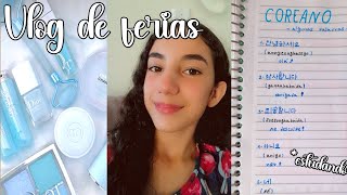 VLOG DE FÉRIAS! - estudando , arume-se comigo...