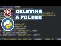Python Tutorials - Deleting a Folder