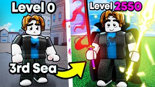Level 1 TRAPPED In 3rd SEA Becomes PRO In Blox Fruits (Roblox)