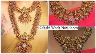 Nakshi Necklace Designs With Weights|Latest Gold Necklace Designs|Nakshi Gold Jewelry