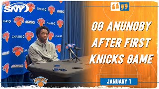 OG Anunoby reflects on Knicks debut, win over top seed in the West | SNY