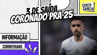 CORINTHIANS: TRÊS DEIXAM O CLUBE, PROJETO LIBERTADORES JÁ COMEÇOU. E CORONADO FICA?