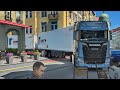 Maneuvering Narrow Streets to Scenic Swiss Alps | Scania S | #ets2 1.50