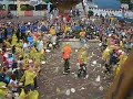 giant custard pie fight at chessington world of adventures resort