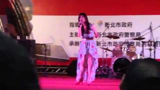 黃思婷2012/10/13在新北市政府市民廣場,犯罪預防宣導晚會演唱\