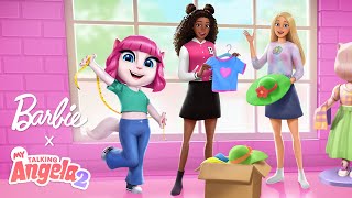 Enter the Barbie Style Studio 💖 My Talking Angela 2 x @Barbie Trailer