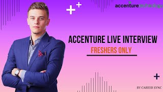 ACCENTURE FRESHER INTERVIEW LIVE | CRACK YOUR INTERVIEW NOW 🔥#accentchallenge #accenture #offcampus