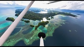 🇵🇼360°Palau light aircraft experience (From Koror to Pelelui Island) 帛琉輕航機體驗 (從科羅市到貝里琉島)