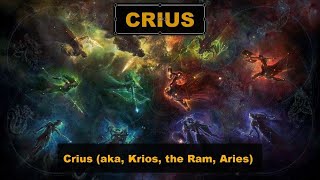 Crius (aka, Krios, the Ram, Aries) - the Titan god of heavenly constellations!