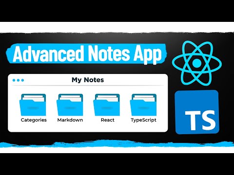 The perfect advanced React/TypeScript project – Markdown supported note taking with categories