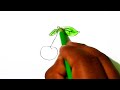 cherry drawing painting for kids magic fingers art drawing tutorial how to draw