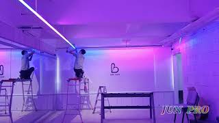 JUN PRO Spinning room , Cycle , Gym , fitness, workout, LED pixel control , LED strip