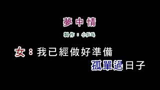 (伴奏版)羅時豐+王瑞霞-夢中情(DIY卡拉OK字幕)