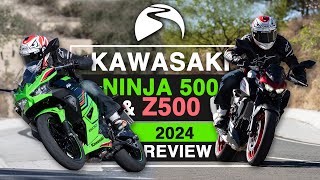 New 2024 Kawasaki Z500 and Ninja 500 Review