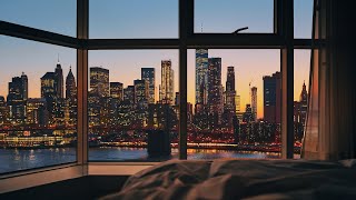 저녁에 듣기좋은 잔잔한 재즈✨ 반짝이는 도시 뷰 뉴욕 호텔 분위기 | 가사없는노래, 재즈, 클래식, 뉴에이지 | Design making tutorial
