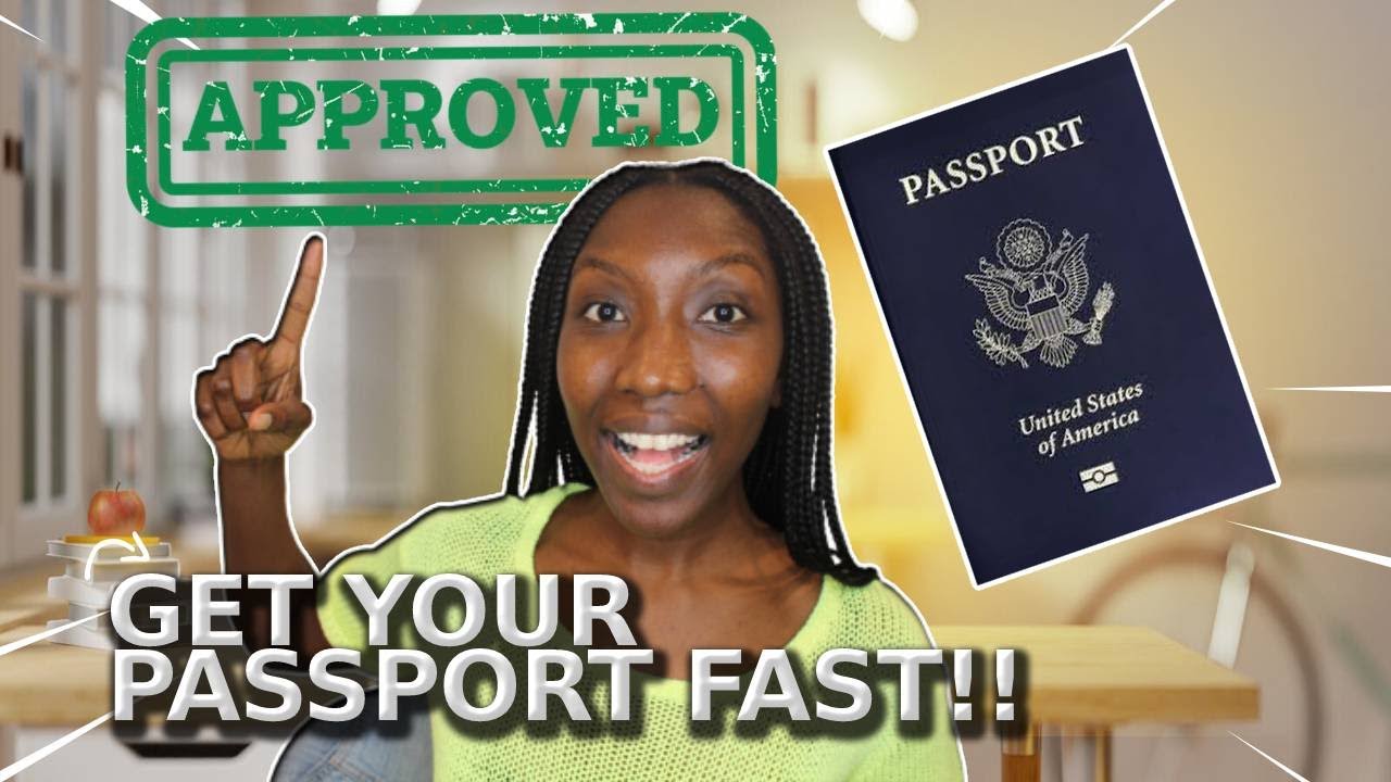 HOW TO GET A PASSPORT FAST! - YouTube