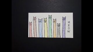 Let's Draw Kitty Cats (Learning our Colors)!