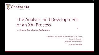 The Analysis and Development of an XAI Process on Feature Contribution Explanation