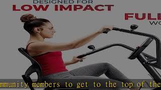 Sunny Health & Fitness Elite Recumbent Cross Trainer & Elliptical Machine with Arm Exercisers, Easy