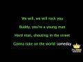 queen we will rock you karaoke version