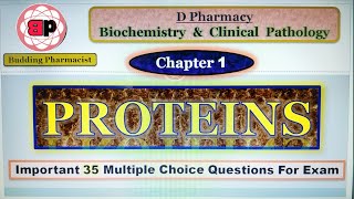 MCQs / Chapter 1 - Proteins / D Pharm / BCP / Biochemistry and Clinical Pathology