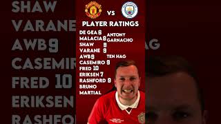 Manchester United vs Manchester City 2-1 Player Ratings