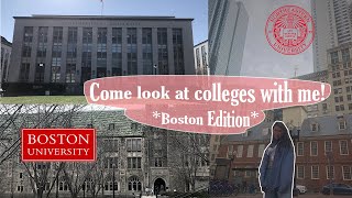 Come Explore Boston Colleges With Me *Northeastern, BU, Tufts, Boston College*
