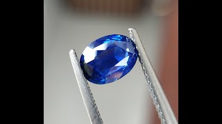 Sold !!! 1.42 Ct Natural Unheated Cornflower Blue Sapphire | Oval | VVS | Certified