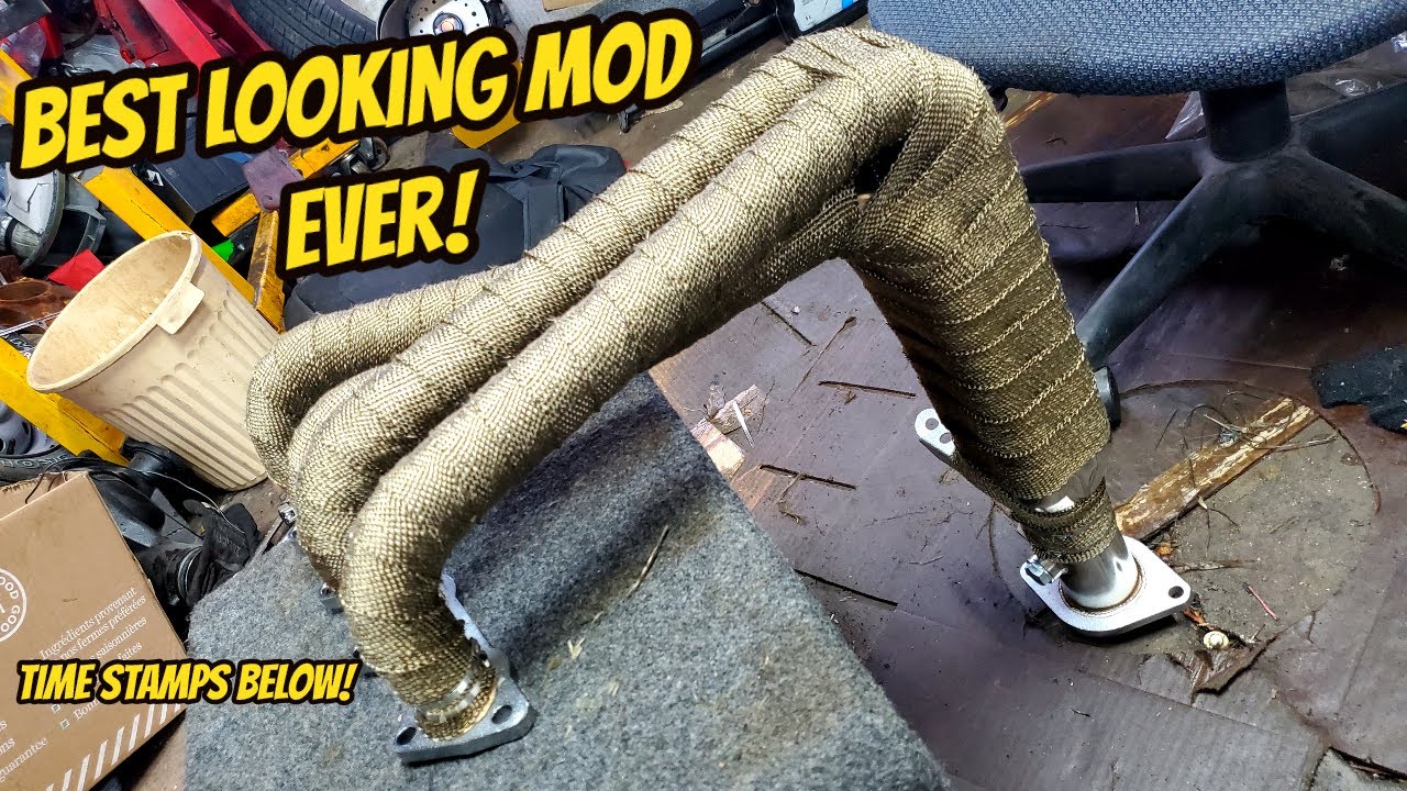 HOW Not TO: Wrap Any Exhaust Header! Honda EK Civic B-Series Swap ...