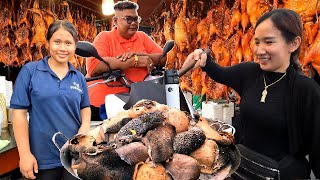 Super yummy! Braised Beef Honeycomb, Grilled Duck I Cambodian Street Food