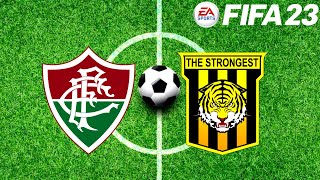 FLUMINENSE vs THE STRONGEST AO VIVO TAÇA LIBERTADORES 2023 SIMULAÇÃO  FIFA 23