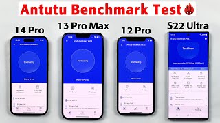 iPhone 14 Pro vs 13 Pro Max vs 12 Pro vs S22 ULTRA Antutu Benchmark Test | A16 / A15 / A14 / 8 Gen 1