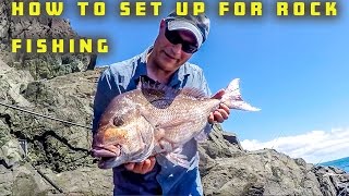 HOW TO SET UP YOUR FISHING GEAR FOR THE ROCKS & SHORE FOR SNAPPER, TREVALLY & KAHAWAI