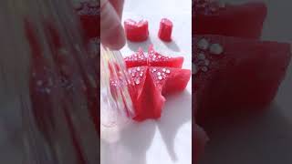 ガーネットスポンジスライム❤️Garnet sponge slime.|ASMR