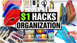 Dollar Tree Organization Hacks (REALISTIC & PRACTICAL ORGANIZING IDEAS!)