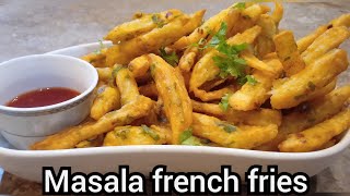 Chat paty crispy masala french fries recipe / snack recipe for ramzan /masala potatoes recipef