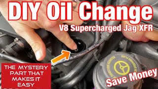 Jaguar XFR 5.0L V8 DIY Oil Change (Millers XF Premium Oil)