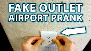 FAKE OUTLETS PRANK! (Airport Version)