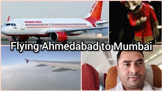 Flying Ahmedabad to Mumbai | Air India Flight | ALAM The Vlogger