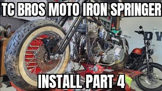 Moto Iron springer (TC Bro's) wheel install and alignment - PART 4.