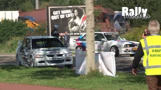 E30 M3 vs. EVO 8 rally crash - Amsterdam Rallysprint 2010