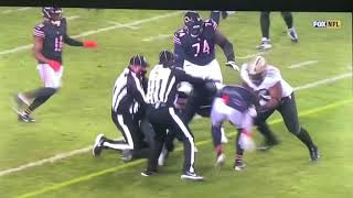 Javon Wims ejected after throwing punches | Fight Chicago Bears vs New Orleans Saints