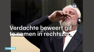 Verdachte drinkt gif in rechtszaal na schuldigverklaring - RTL NIEUWS