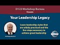 D123 Workshop: Your Leadership Legacy with Ross Mackay