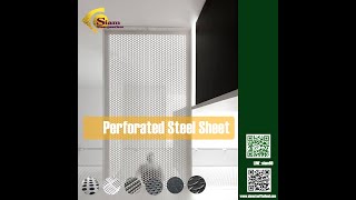 เทคนิคเลือก เหล็กแผ่นเจาะรูกลม perforated steel sheet งานตกแต่งเหล็กฉีก เหล็กเจาะรู