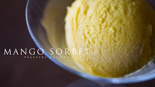 Mango Sorbet (vegan) ☆ マンゴーソルベの作り方