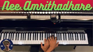 Nee Amrithadhare Piano Cover | Amrithadhare | ನೀ ಅಮೃತಧಾರೆ | Sandalwood | Dhyan | Ramya | Rishabh DA