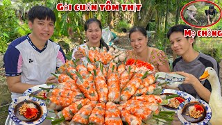 Mẹ Chồng Được Con Dâu Làm Gỏi Cuốn Tôm Thịt Chấm Tương Đậu Phộng Được Em Chồng Phụ Giúp Nấu Ăn